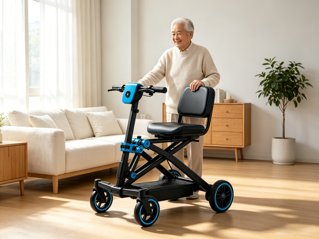 Najnowszy model elektrycznego, składanego skutera dla seniorów z 2026 roku