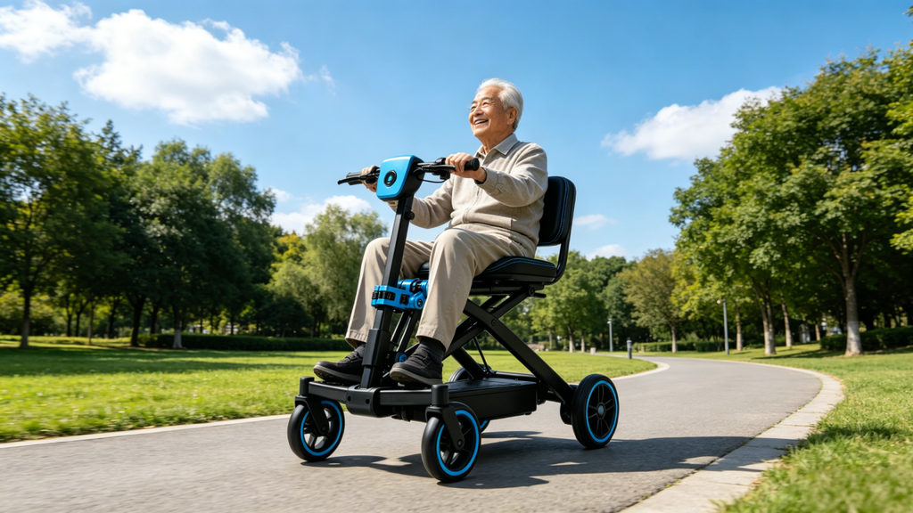 Najnowszy model elektrycznego, składanego skutera dla seniorów z 2026 roku
